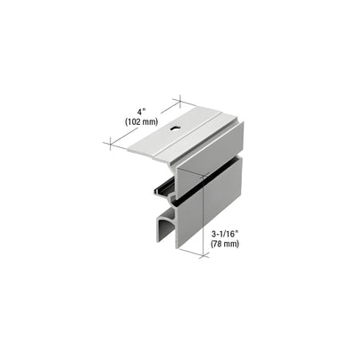 CRL70 Series 4" Slider Track Adaptor for Fixed Panels