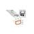 CRL Clear Anodized Low-Profile 9/16" Wide Dual Seal Aluminum Spacer