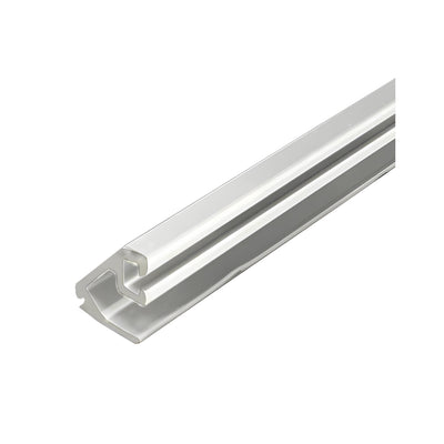 CRL-U.S. Aluminum White KYNAR® Paint Beveled Door Glass Stop for 1/4" Glass - 24'-2"
