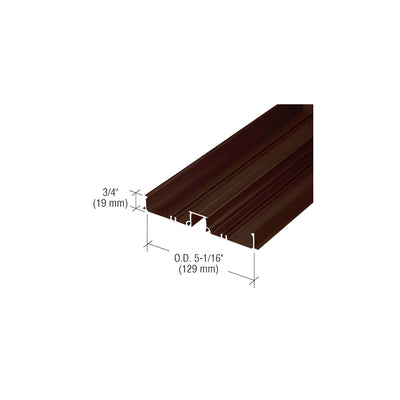 CRL 487 Bronze Anodized OfficeFront™ Horizontal Mullion Base - 24'-2"