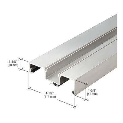 CRL-U.S. Aluminum Clear Anodized Rotating Mullion, Thermally Improved - 24'-2"