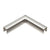 CRL 316 Polished Stainless 90 Degree Horizontal Corner for 11 Gauge Low Profile Cap Railings