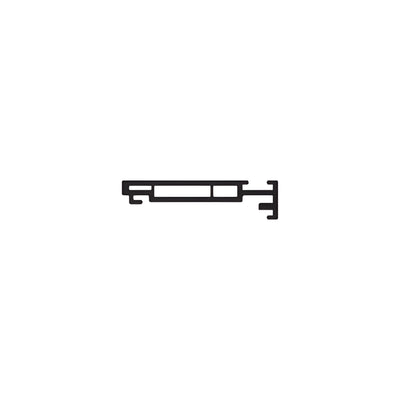 CRL-U.S. Aluminum Gray PVC Jamb Thermo Isolator- 11'