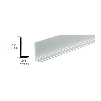 CRL Satin Anodized 1/4" Aluminum L-Bar Extrusion