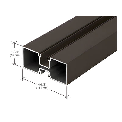 CRL-U.S. Aluminum 4-1/2" Hollow Door Jamb, Bronze Black Anodized - 24'-2"