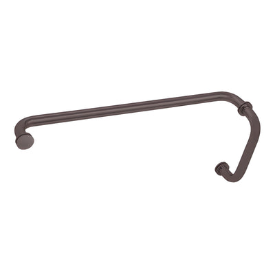 CRL Oil Rubbed Bronze 8" Pull Handle and 24" Towel Bar BM Series Combination With Metal Washers