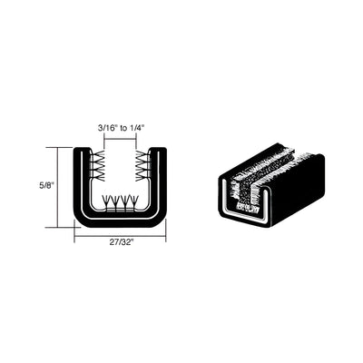 CRL 60" Channel for 1963-1964 Chevy and GMC Trucks without Framed Glass