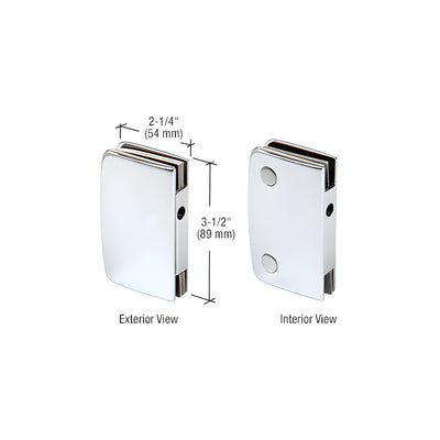 CRL Polished Chrome Glass Swinging Door Lock Receiver for 700CCH