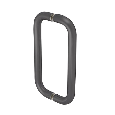 CRL 8" Dark Bronze Straight Back-to-Back Pull Handles