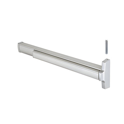 CRL 36" Jackson® Model 2086 Concealed Vertical Rod Panic Exit Device Right Hand Reverse Bevel Fits 3/0 x 7/0 Door Aluminum Finish