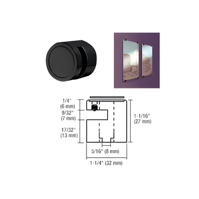 CRL Matte Black Edge Grip for 1/4" Material