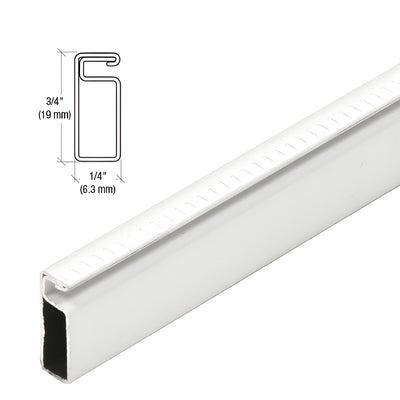 CRL White 3/4" x 1/4" Roll Formed Screen Frame 146"