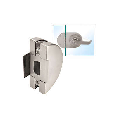 CRL Brushed Stainless Steel Lever Lock Glass Keeper