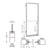 CRL-U.S. Aluminum Clear Anodized 250 Series Narrow Stile (LHR) HLSO Single 3'0 x 7'0 Offset Hung with Butt Hinges for Surf Mount Closer Complete Door Std. MS Lock & Bottom Rail