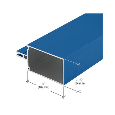 CRL-U.S. Aluminum Custom KYNAR® Paint 4" Vertical/Horizontal Mullion, 24'-2"