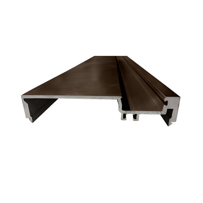 CRL-U.S. Aluminum Heavy-Duty 6" Male Split Mullion, Dark Bronze Anodic- 24'-2"