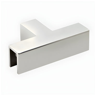 CRL Polished Chrome 90 Degree "Sleeve Over" T-Juntion Glass Clamp