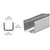 CRL 3/8" Stainless Steel U-Channel for Glass
