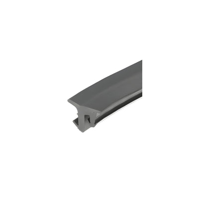 CRL-U.S. Aluminum 487 Series Gray Vinyl Glazing Gasket for 3/8" and 1/2" Glass - 100'
