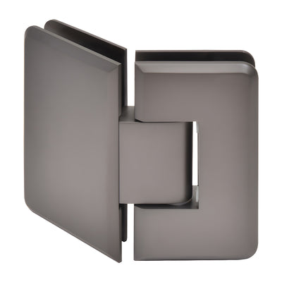 CRL Matte Gun Metal Cologne 045 Series 135º Glass-to-Glass Hinge