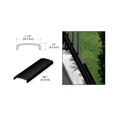 CRL Matte Black 100 Series 241" Picket Spacer