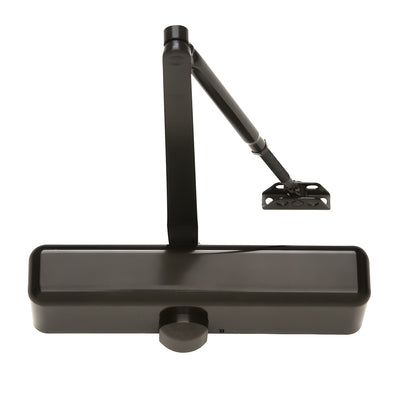 CRL Dark Bronze Adjustable Spring Power Size 2 to 5 Surface Mount Door Closer