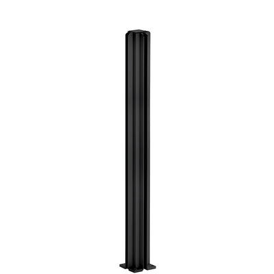 CRL Semi-Gloss Black 24" 3-Way Design Series Partition Post