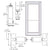 CRL-U.S. Aluminum White KYNAR® Paint Custom Single Series 800 Durafront Medium Stile Center Pivot Entrance Door for Overhead Concealed Door Closer