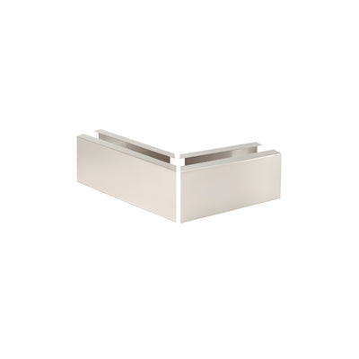 CRL Brushed Stainless 12" 135 Degree Mitered Corner Cladding for L25S Series Heavy-Duty Square Base Shoe