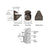 CRL Oil Rubbed Bronze Adjustable Shelf Clamp