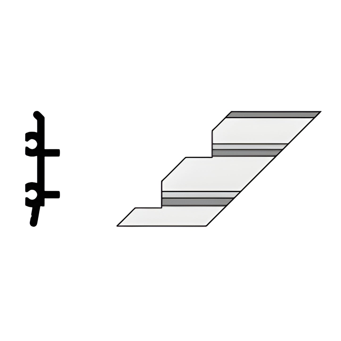 CRL-U.S. Aluminum Right-Hand Inside 90° Corner Anchor Clip 4-Pack