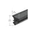 CRL-U.S. Aluminum Black 1/2" EPDM Universal Storefront Gasket - 500'