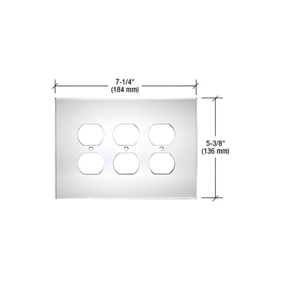 CRL Clear Triple Duplex Acrylic Mirror Plate