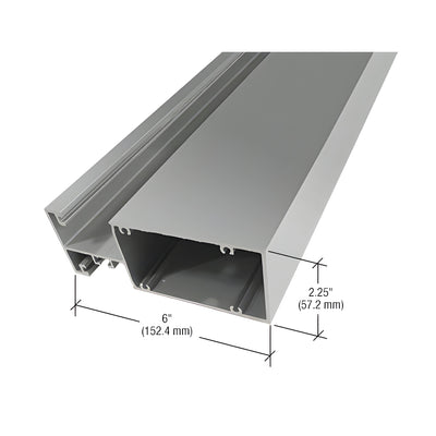 CRL-U.S. Aluminum Clear Anodized Captured Vertical Mullion for 6" System - 24'-2"