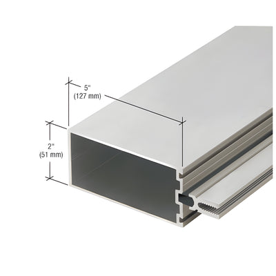 CRL-U.S. Aluminum Series 2200 Thermally Broken 5" Tubular Mullion, Clear Anodized, 24'-2"