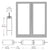 CRL-U.S. Aluminum Clear Anodized Custom Blank Pair 400 Medium Stile Center Hung Entrance Doors - No Prep