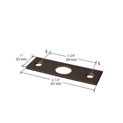 CRL Black Bronze Anodized Strike Plate