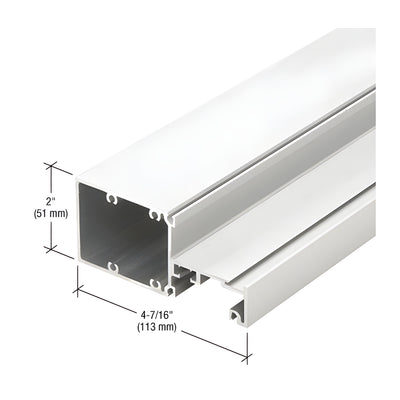 CRL-U.S. Aluminum Intermediate Horizontal Mullion, White KYNAR® Paint - 24'-2"