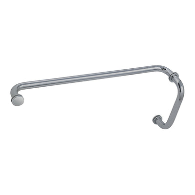 CRL Brushed Nickel 8" Pull Handle and 24" Towel Bar BM Series Combination With Metal Washers