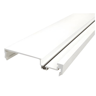CRL-U.S. Aluminum Heavy-Duty 6" Male Split Mullion, Thermally Improved, White Kynar® Paint- 24'-2"