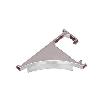 CRL Brushed Nickel End Cap for 3/8" Aluminum Shelving Extrusion