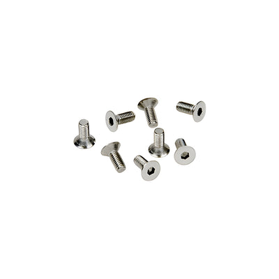 CRL Brushed Satin Chrome 6 mm x12 mm Cover Plate Flat Allen Head Screws