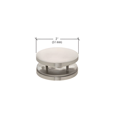 CRL Brushed Stainless 180 Degree Mall Front Clamp