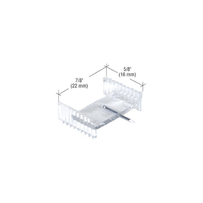 CRL Clear 7/8" x 5/8" Window Grid Retainers - Carded