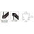 CRL Black Bronze Anodized 240" U-Channel with Roll-In Top Load Gasket