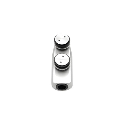 CRL Brushed Stainless Laguna Series Transom Mounted Free-Swinging Top Pivot Fitting