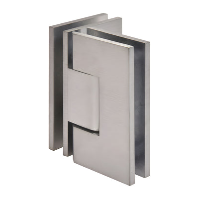 CRL Brushed Chrome Vienna 092 Series 90 Degree Glass-to-Glass Hinge