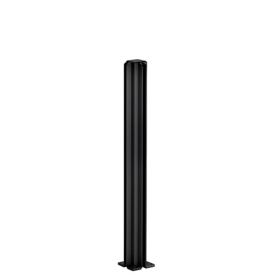 CRL Semi-Gloss Black 18" Corner Design Series Partition Post