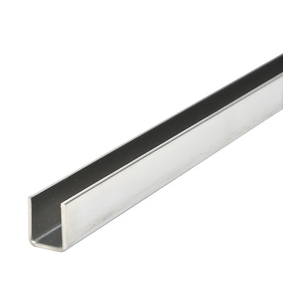 CRL 316 Brushed Stainless 1/2" Fixed Panel Shower Door Deep U-Channel - 95"