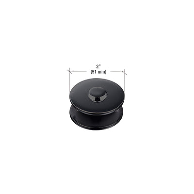CRL Matte Black 2" Diameter Mall Front Clamp